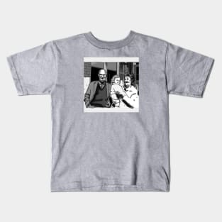 Artist and her Grandparents Vintage 1972 Kids T-Shirt